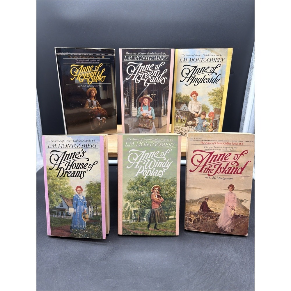 Lot Of 6 VTG Anne of Green Gables Paperback Books By L.M. Montgomery
